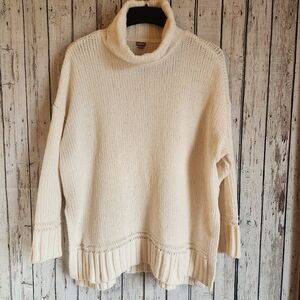 Aerie Womens Sweater Chenille Oversized Turtleneck Chunky Knit Cozy Comfy medium